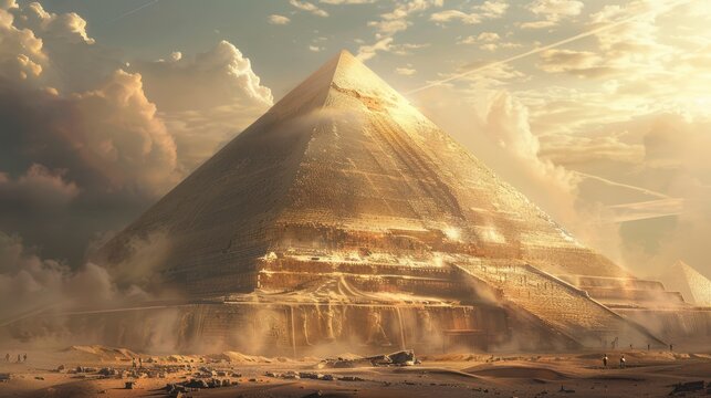 From Rough Construction to Polished Monument: The Incredible Casing Process of the Great Pyramid in Giza, Egypt