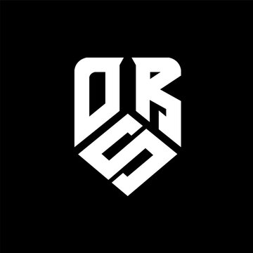 OSR letter logo design on black background. OSR creative initials letter logo concept. OSR letter design.
