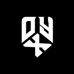 OXY letter logo design on black background. OXY creative initials letter logo concept. OXY letter design.
