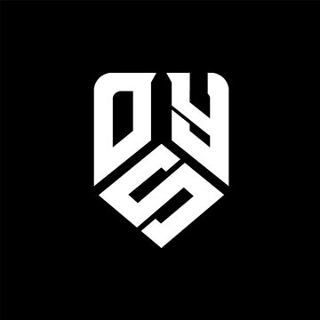 OSY letter logo design on black background. OSY creative initials letter logo concept. OSY letter design.
