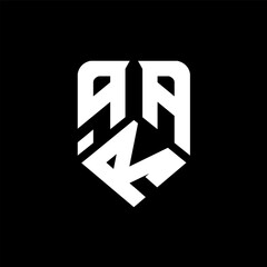 qRA letter logo design on black background. qRA creative initials letter logo concept. qRA letter design.
