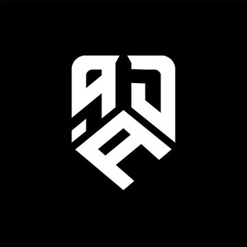 qAD letter logo design on black background. qAD creative initials letter logo concept. qAD letter design.
