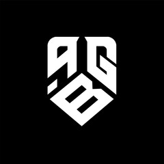 qBG letter logo design on black background. qBG creative initials letter logo concept. qBG letter design.
