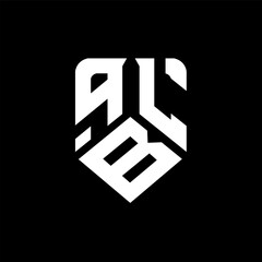 qBL letter logo design on black background. qBL creative initials letter logo concept. qBL letter design.
