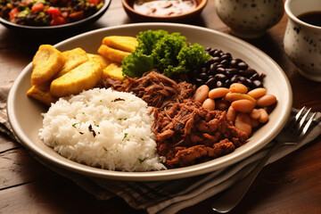 A plate of typical brazilian food