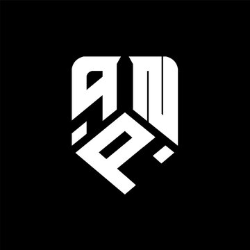 qPN letter logo design on black background. qPN creative initials letter logo concept. qPN letter design.
