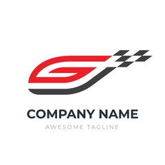 Letter GT Racing logo design