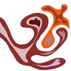 Fototapeta premium illustration of a bird