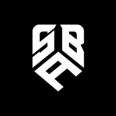 SAB letter logo design on black background. SAB creative initials letter logo concept. SAB letter design.
