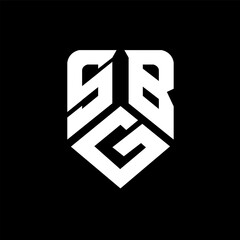 SGB letter logo design on black background. SGB creative initials letter logo concept. SGB letter design.
