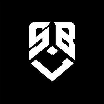 SLB letter logo design on black background. SLB creative initials letter logo concept. SLB letter design.
