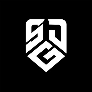 SGD letter logo design on black background. SGD creative initials letter logo concept. SGD letter design.
