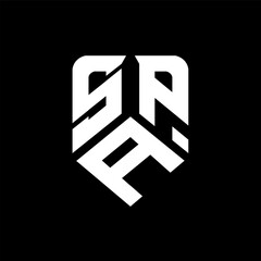 SAD letter logo design on black background. SAD creative initials letter logo concept. SAD letter design.
