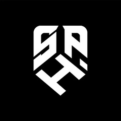 SHP letter logo design on black background. SHP creative initials letter logo concept. SHP letter design.
