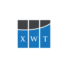 XWT letter logo design on black background. XWT creative initials letter logo concept. XWT letter design.
