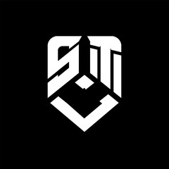 SLT letter logo design on black background. SLT creative initials letter logo concept. SLT letter design.
