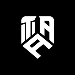 TAA letter logo design on black background. TAA creative initials letter logo concept. TAA letter design.
