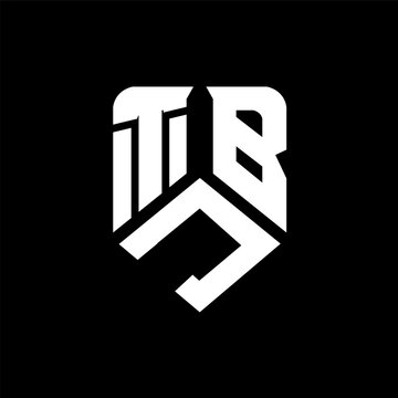 TJB letter logo design on black background. TJB creative initials letter logo concept. TJB letter design.
