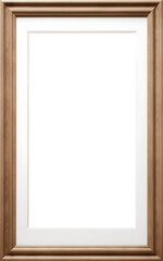 Wooden picture frame, Vertical size, PNG