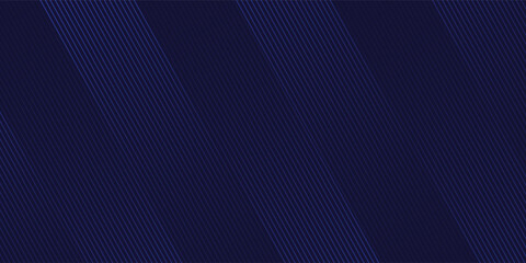 Dark blue abstract background with glowing geometric lines. Modern shiny blue lines pattern.