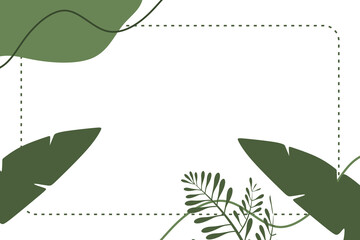 Vector flat abstract bohemian aesthetic background template