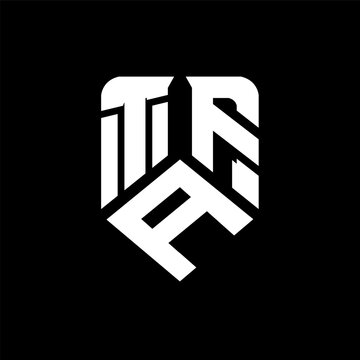 TAF letter logo design on black background. TAF creative initials letter logo concept. TAF letter design.
