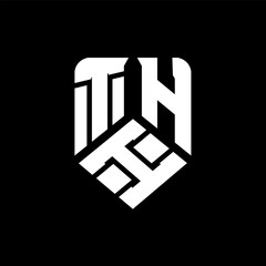 TIH letter logo design on black background. TIH creative initials letter logo concept. TIH letter design.
