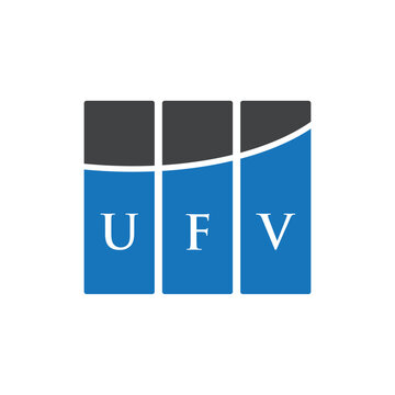 UFV letter logo design on black background. UFV creative initials letter logo concept. UFV letter design.
