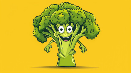 broccoli cartoon illustration