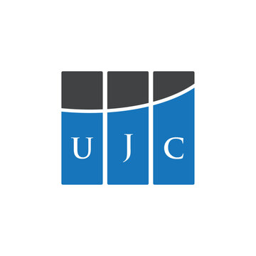 UJC letter logo design on black background. UJC creative initials letter logo concept. UJC letter design.
