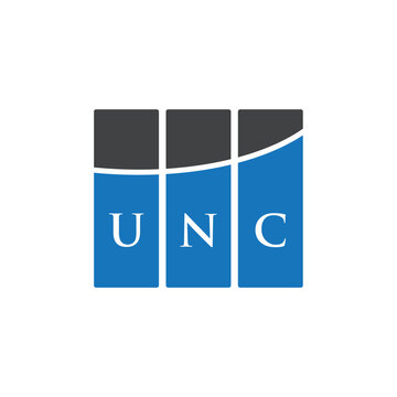 UNC letter logo design on black background. UNC creative initials letter logo concept. UNC letter design.
