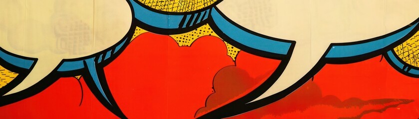Pop Art Style Woman Profile Close-up Painting