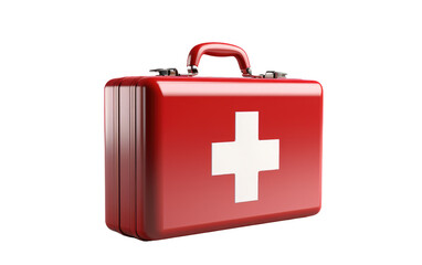 Travel-Friendly First Aid Kit Isolated on Transparent Background