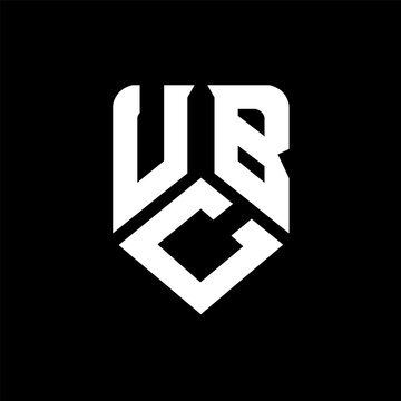 UCB letter logo design on black background. UCB creative initials letter logo concept. UCB letter design.
