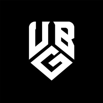 UGB letter logo design on black background. UGB creative initials letter logo concept. UGB letter design.
