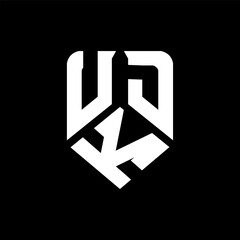 UKD letter logo design on black background. UKD creative initials letter logo concept. UKD letter design.
