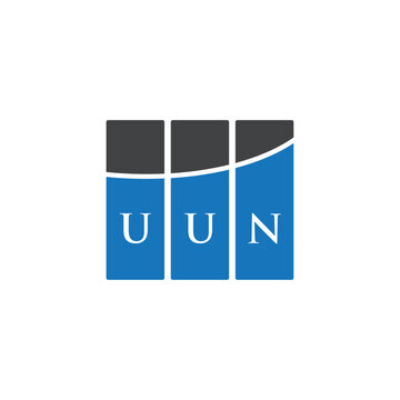 UUN letter logo design on black background. UUN creative initials letter logo concept. UUN letter design.
