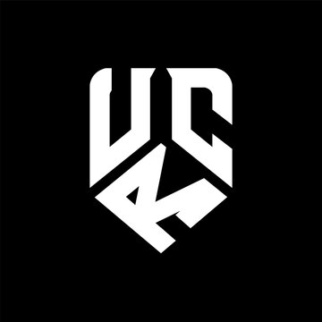 URC letter logo design on black background. URC creative initials letter logo concept. URC letter design.
