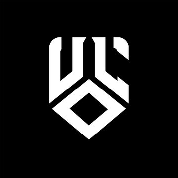 UOL letter logo design on black background. UOL creative initials letter logo concept. UOL letter design.
