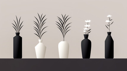 White vase with flowers background