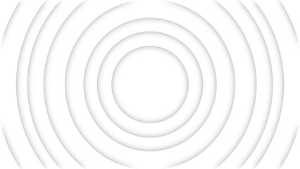 Abstract white concentric neumorphic circles background