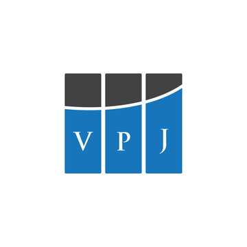 VPJ letter logo design on white background. VPJ creative initials letter logo concept. VPJ letter design.
