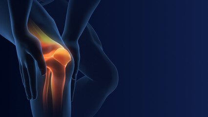 Medical Concept of Knee joint pain