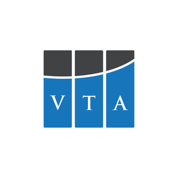 VTA letter logo design on white background. VTA creative initials letter logo concept. VTA letter design.

