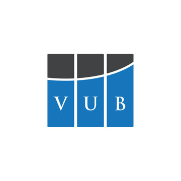 VUB letter logo design on white background. VUB creative initials letter logo concept. VUB letter design.
