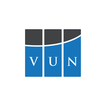 VUN letter logo design on white background. VUN creative initials letter logo concept. VUN letter design.
