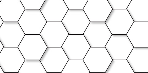 	
Abstract background with hexagons Abstract hexagon polygonal pattern background vector. seamless bright white abstract honeycomb background.