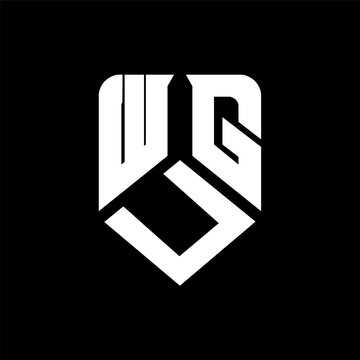 WUG letter logo design on black background. WUG creative initials letter logo concept. WUG letter design.
