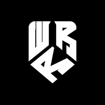 WRR letter logo design on black background. WRR creative initials letter logo concept. WRR letter design.
