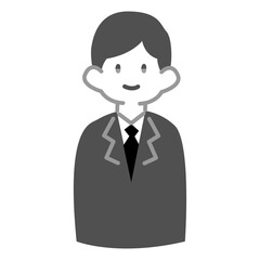 微笑えむ表情をした男性会社員